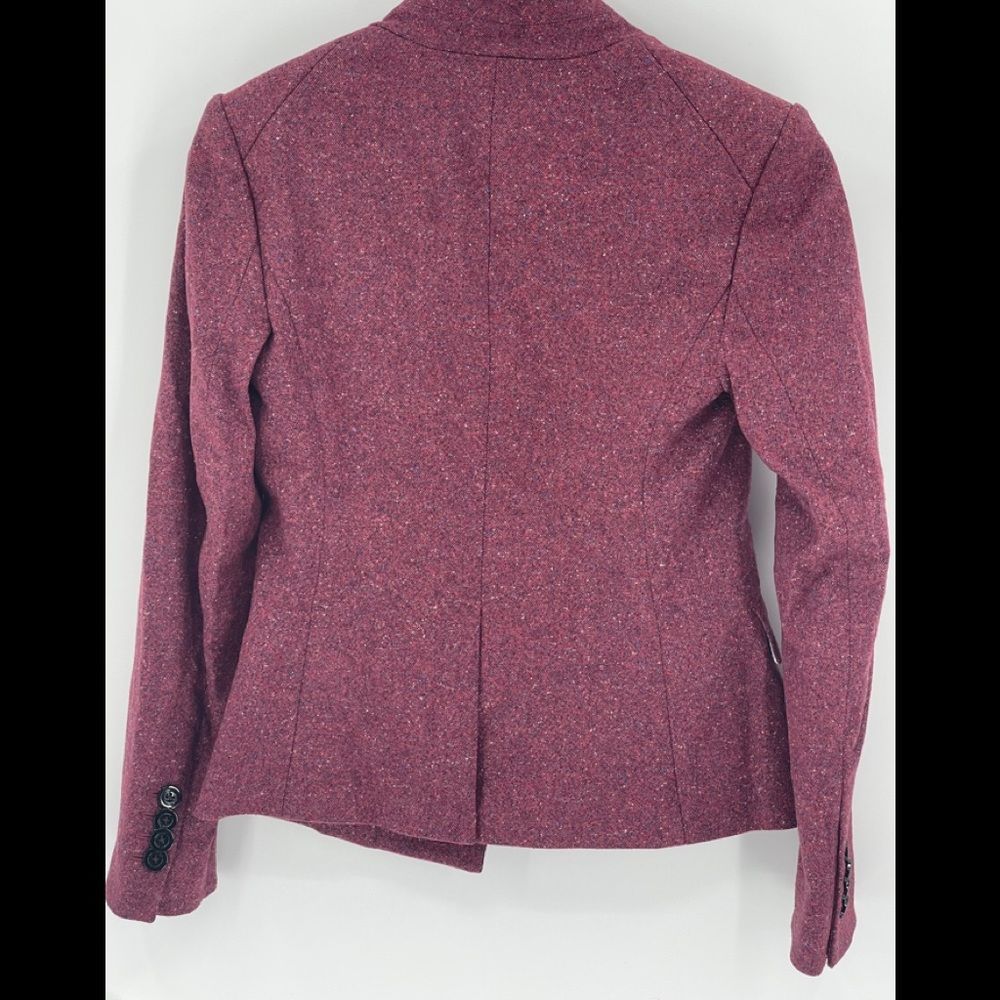 New Veronica Beard I Am Dickey Jacket Blazer Berry Red Pink Size 0 Wool Blend - Picture 15 of 15